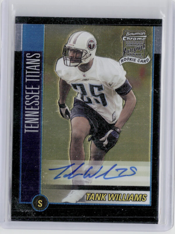 2002 Bowman Chrome Tank Williams AU RC #245 Titans