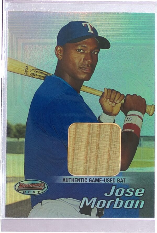 2002 Bowman's Best Jose Morban RC JSY #160 Rangers