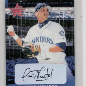 2002 Leaf Rookies & Stars Luis Ugueto AU #310 Mariners Great American Signings