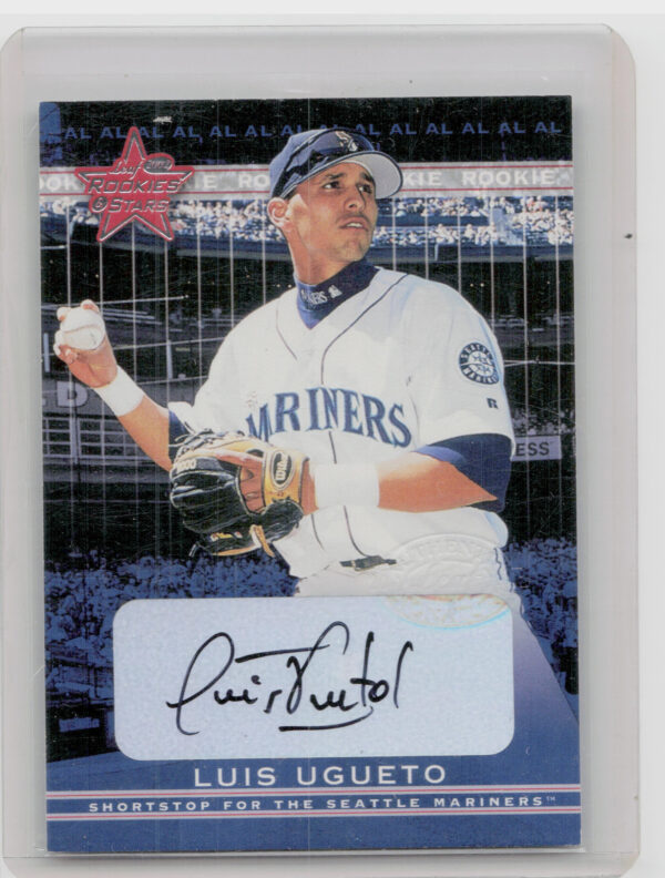 2002 Leaf Rookies & Stars Luis Ugueto AU #310 Mariners Great American Signings