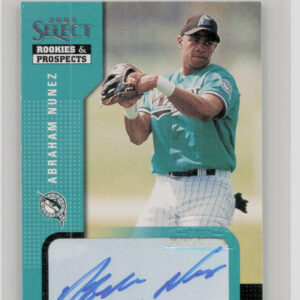 2002 Select Rookies & Prospects Abraham Nunez AU #1 Marlins