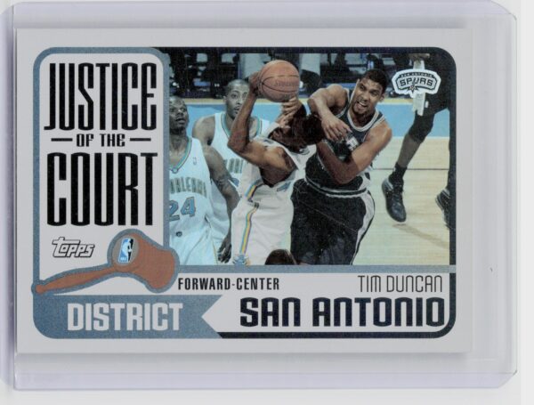 2003-04 Topps Tim Duncan #JC-4 Spurs Justice of the Court