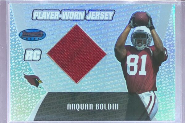 2003 Bowman's Best Anquan Boldin RC JSY #104 Cardinals