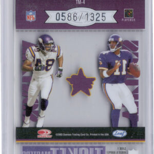2003 Leaf Rookies & Stars Randy Moss / Daunte Culpepper SN1325 #TM-4 Vikings Tic