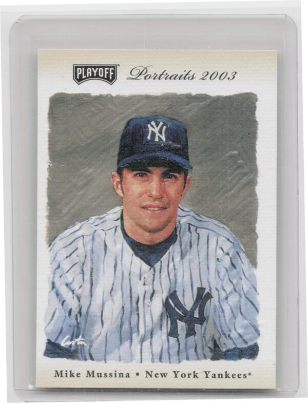 2003 Playoff Portraits Mike Mussina Beige /250 #22 Yankees