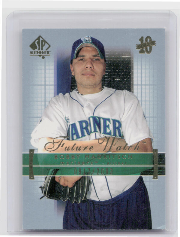 2003 SP Authentic Bobby Madritsch RC SN2003 #179 Mariners