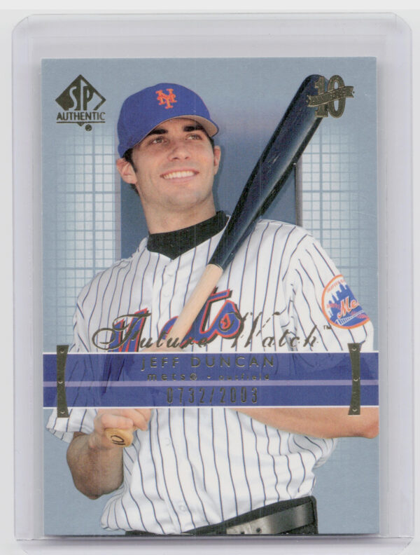 2003 SP Authentic Jeff Duncan RC SN2003 #174 Mets