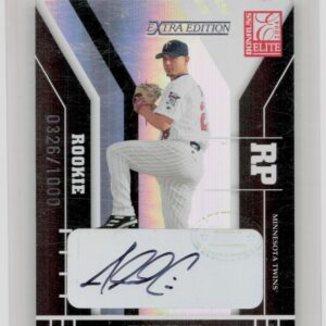2004 Donruss Elite Extra Edition Jesse Crain Auto RC /1000 #227 Twins