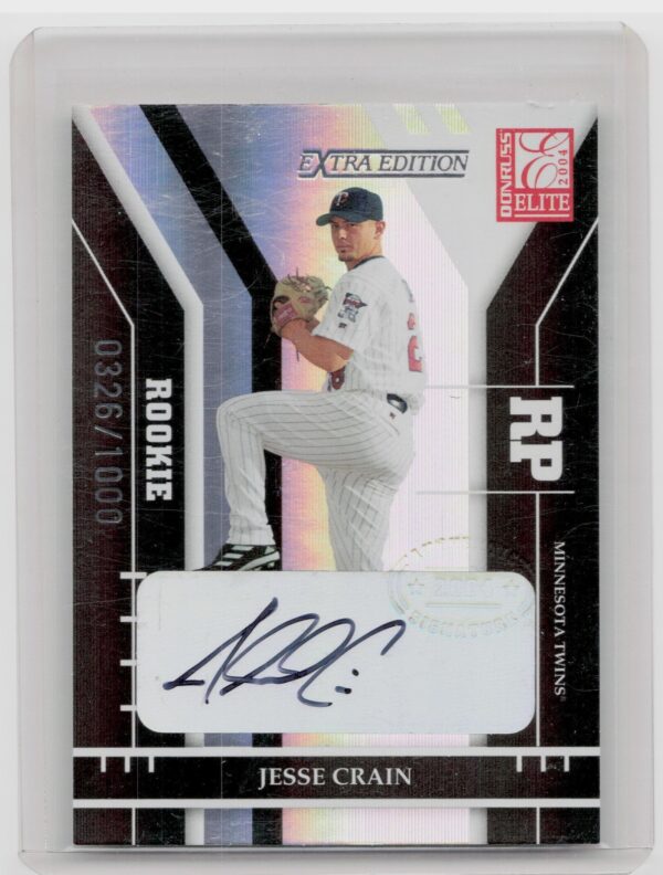 2004 Donruss Elite Extra Edition Jesse Crain Auto RC /1000 #227 Twins