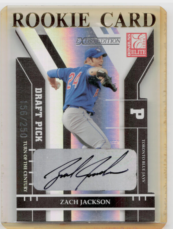 2004 Donruss Elite Extra Edition Zach Jackson AU SN250 #312 Jays Signature Turn