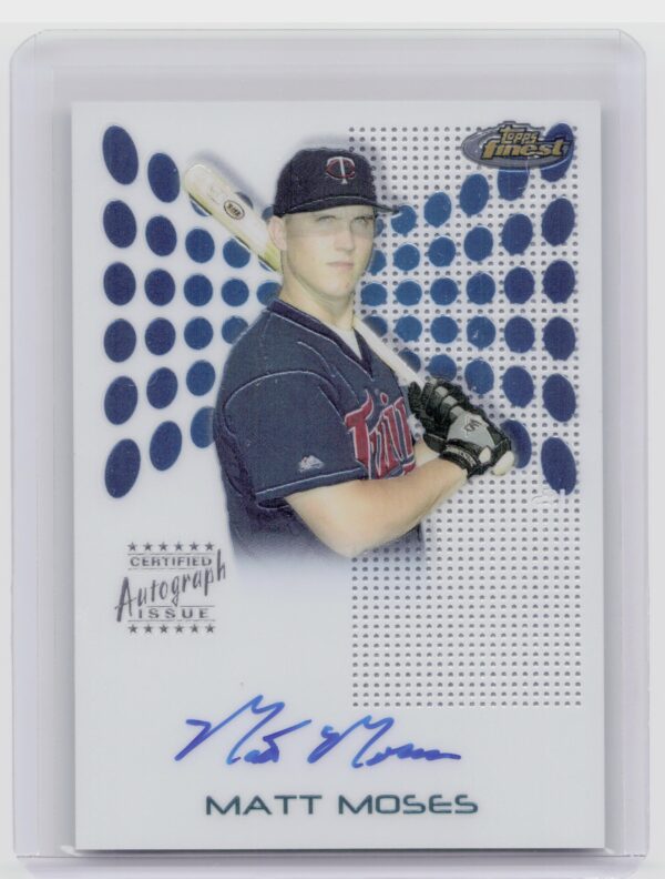 2004 Finest Matt Moses AU RC #115 Twins