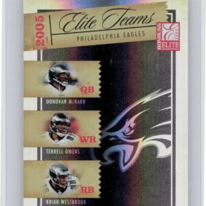 2005 Donruss Elite Donovan McNabb/Terrell Owens/Brian Westbrook /1000 Eagles
