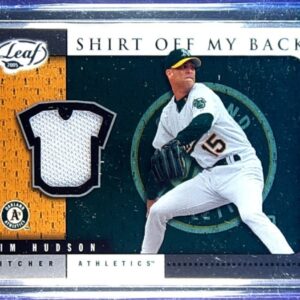 2005 Leaf Tim Hudson JSY GU #SB35 Athletics Shirt Off My Back