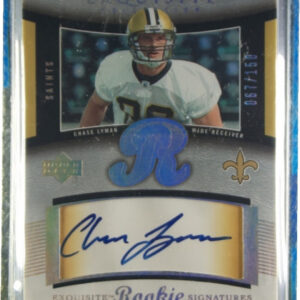 2005 Upper Deck Exquisite Collection Chase Lyman AU SN150 RC #61 Saints