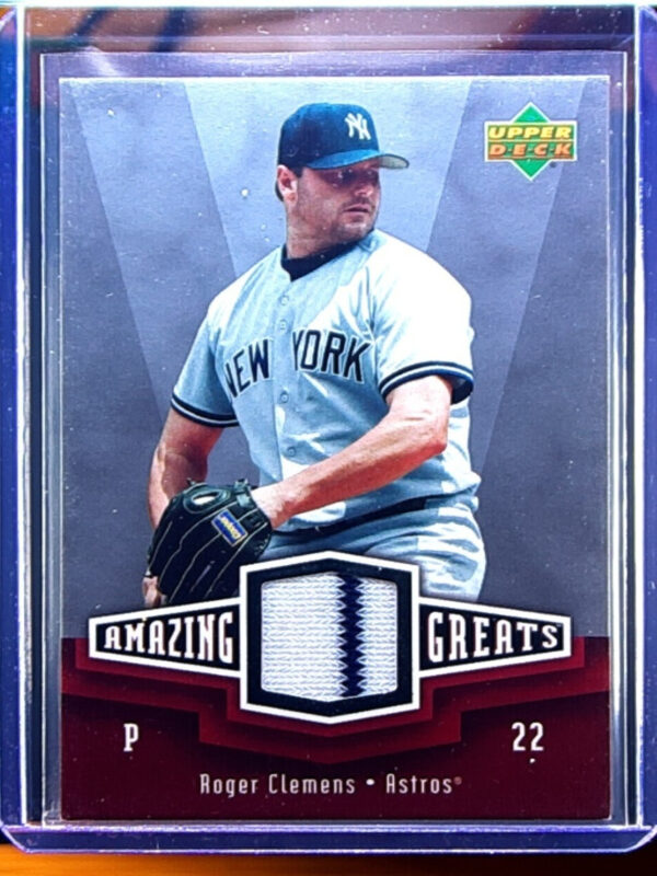 2006 Upper Deck Roger Clemens MEM #AG-RC Astros Amazing Greats Materials