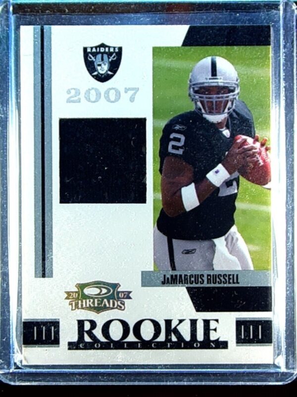2007 Donruss Threads Jamarcus Russell /500 JSY #RCM-27 Raiders