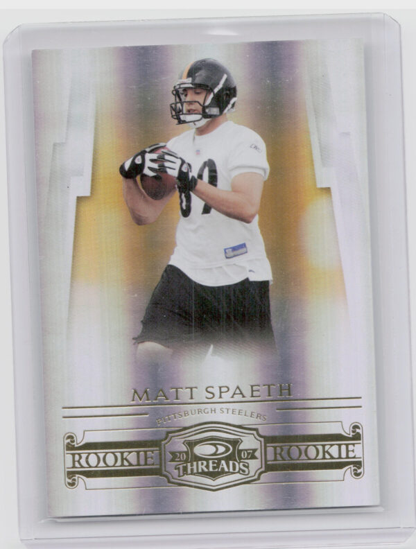 2007 Donruss Threads Matt Spaeth RC SN999 #192 Steelers
