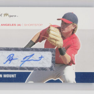 2007 Just Autographs Ryan Mount AU #JA-32 Angels Signatures
