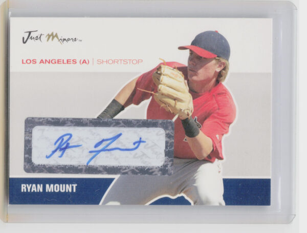 2007 Just Autographs Ryan Mount AU #JA-32 Angels Signatures