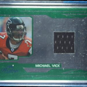 2007 Playoff Prestige Michael Vick MEM SN100 #PP-35 Falcons Prestigious Pros Mat