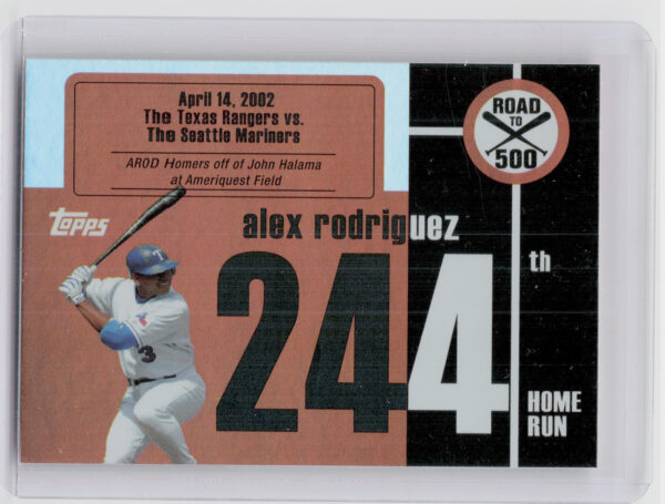 2007 Topps Chrome Alex Rodriguez #ARHR244 Rangers Alex Rodriguez: Road to 500