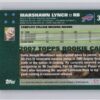 2007 Topps Marshawn Lynch RC #302 Bills - Image 3