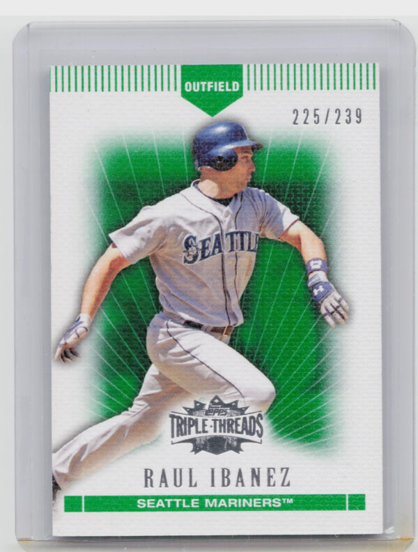 2007 Topps Triple Threads Raul Ibanez Emerald SN239 #101 Mariners