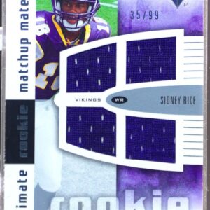 2007 UD Ultimate Collection Sidney Rice / Johnnie Lee Higgins /99 JSY Rookie RC