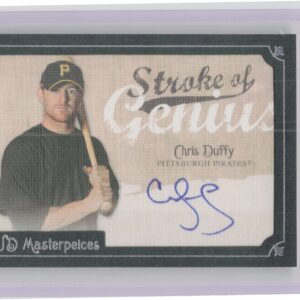 2007 Upper Deck Masterpieces Chris Duffy AU #SG-CD Pirates Stroke of Genius