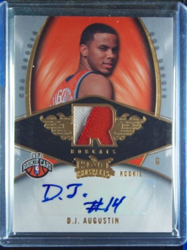 2008-09 Fleer Hot Prospects D.J. Augustin MEM AU RC SN399 #113 Bobcats