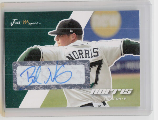 2008 Just Autographs Bud Norris AU #52 Astros Signatures