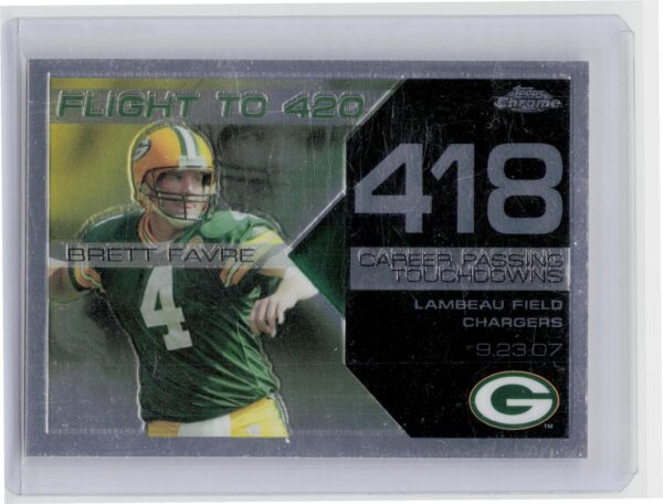 2008 Topps Chrome Brett Favre #BFC-418 Packers Brett Favre Collection
