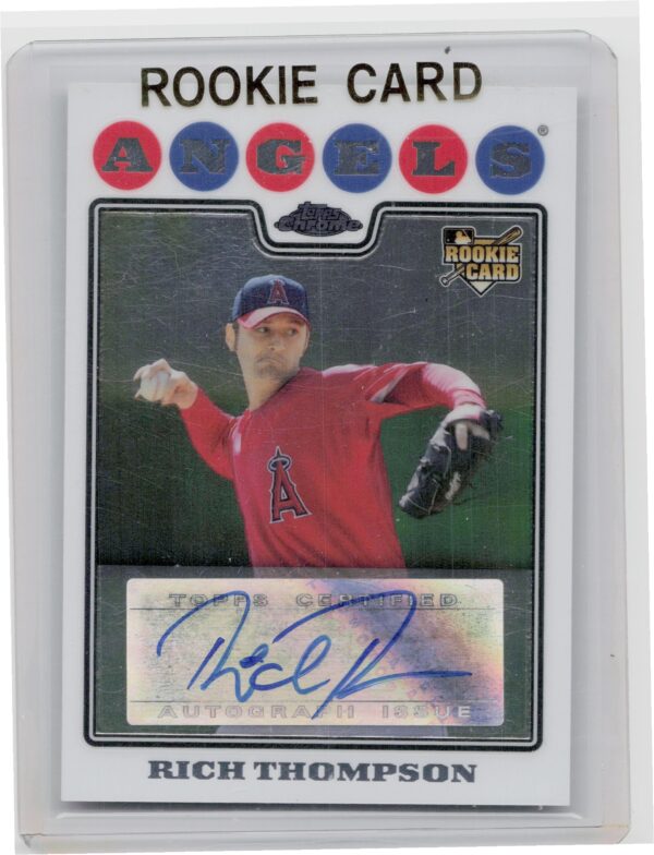 2008 Topps Chrome Rich Thompson AU RC #230 Angels