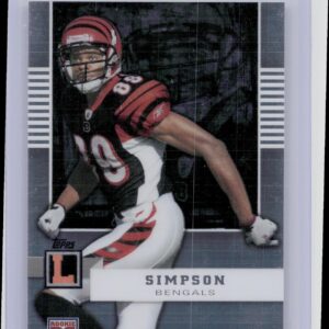 2008 Topps Letterman Jerome Simpson /419 RC #86 Bengals