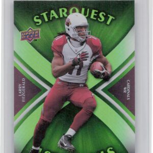 2008 Upper Deck Larry Fitzgerald #SQ20 Cardinals StarQuest Rainbow Green