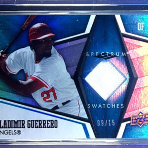 2008 Upper Deck Spectrum Vladimir Guerrero SN15 MEM #SS-VG Angels Spectrum Swatc