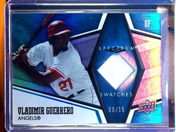 2008 Upper Deck Spectrum Vladimir Guerrero SN15 MEM #SS-VG Angels Spectrum Swatc