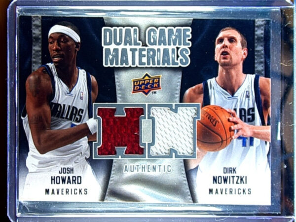 2009-10 Upper Deck Dirk Nowitzki / Josh Howard MEM #DG-NH Mavericks Dual Game Ma