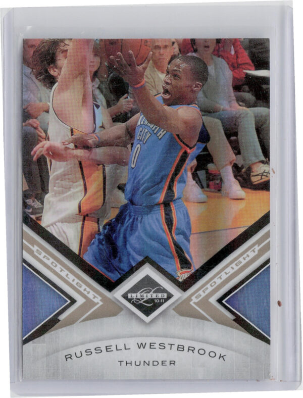 2010-11 Panini Limited Russell Westbrook Gold Spotlight SN49 #82 Thunder