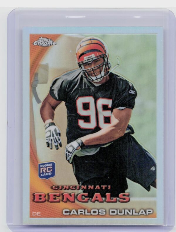 2010 Topps Chrome Carlos Dunlap Refractors #C65 Bengals