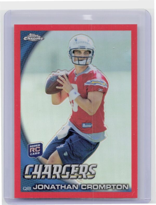 2010 Topps Chrome Jonathan Crompton Orange Refractors #C166 Chargers