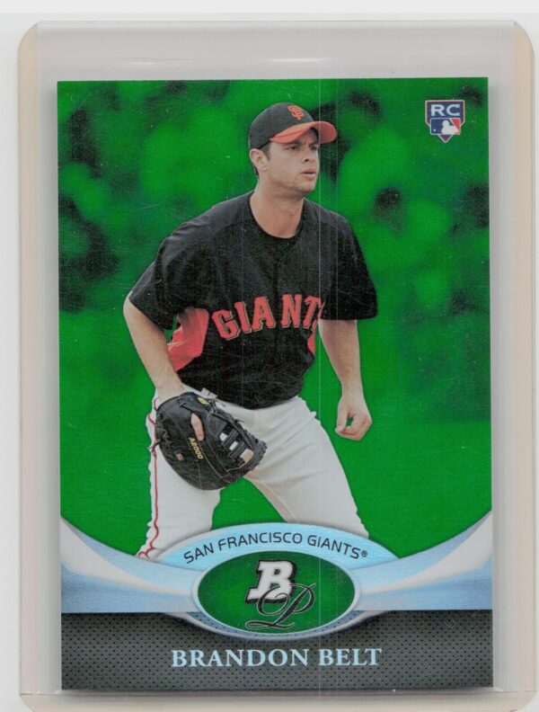 2011 Bowman Platinum Brandon Belt Emerald #52 Giants