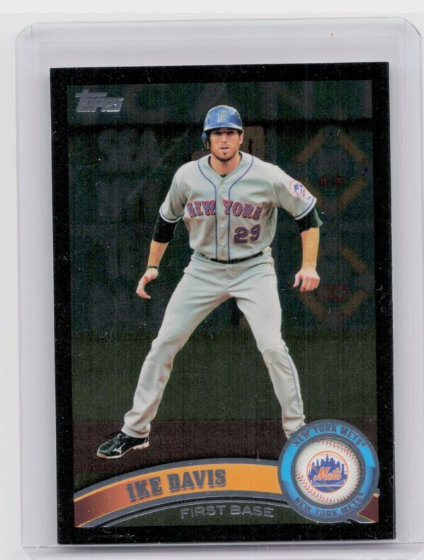 2011 Topps Ike Davis Black Border #290 Mets