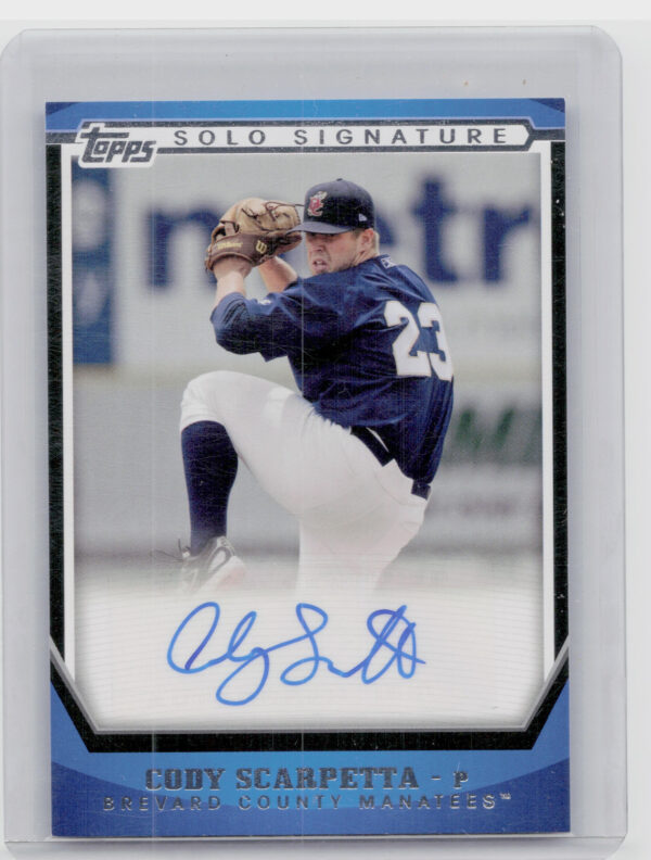 2011 Topps Pro Debut Cody Scarpetta AU #SSA-CS Manatees Solo Signatures