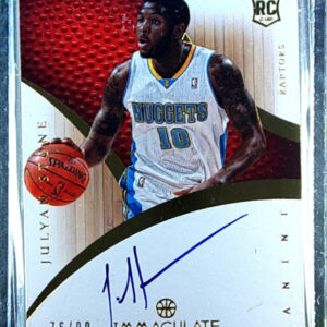 2012-13 Panini Immaculate Collection Julyan Stone AU RC SN99 #195 Raptors