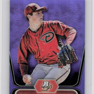 2012 Bowman Platinum Trevor Bauer #BPP4 Diamondbacks Prospects Purple Refractors