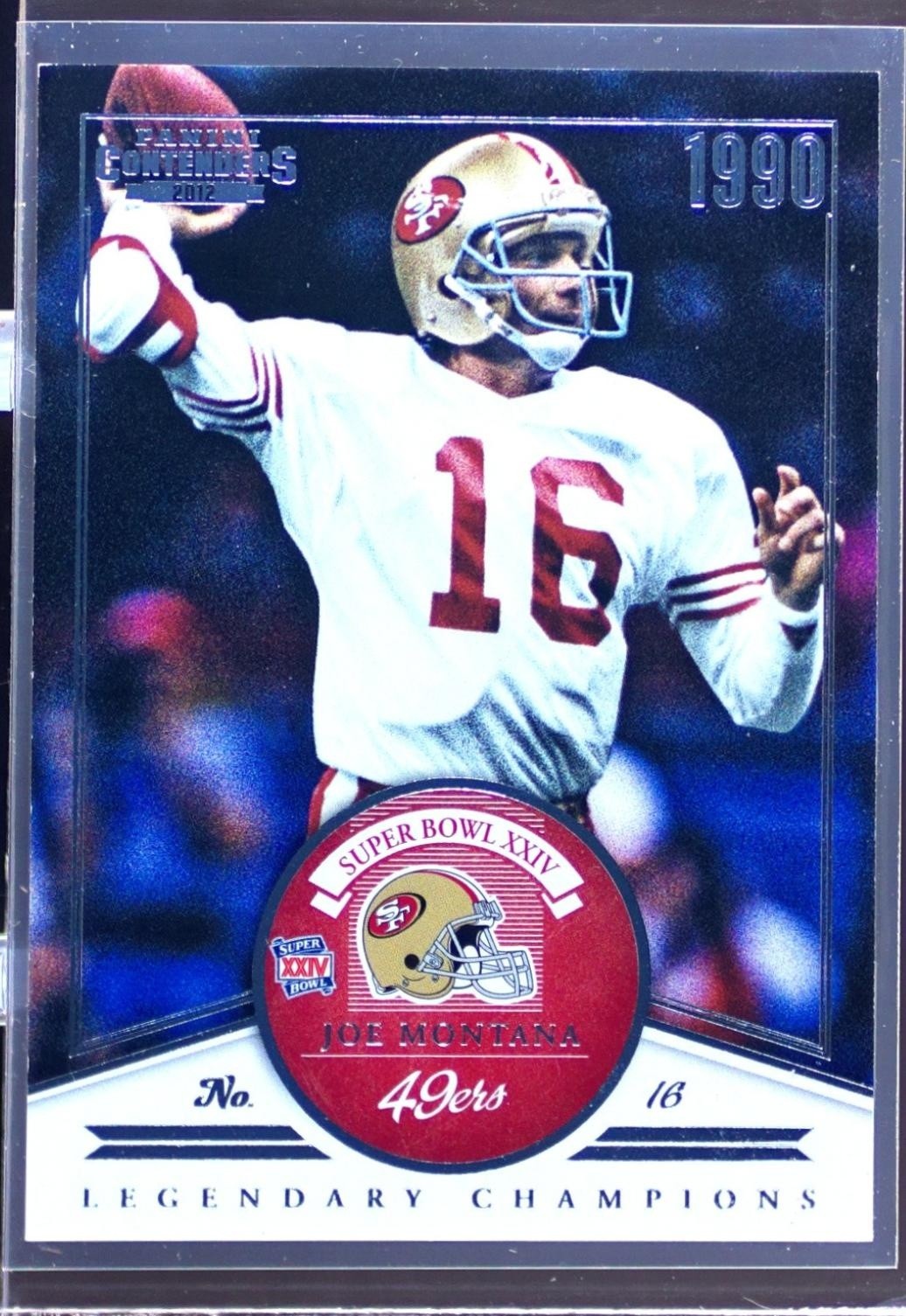 2012 Contenders Joe Montana #16 49ers Legendary Champions