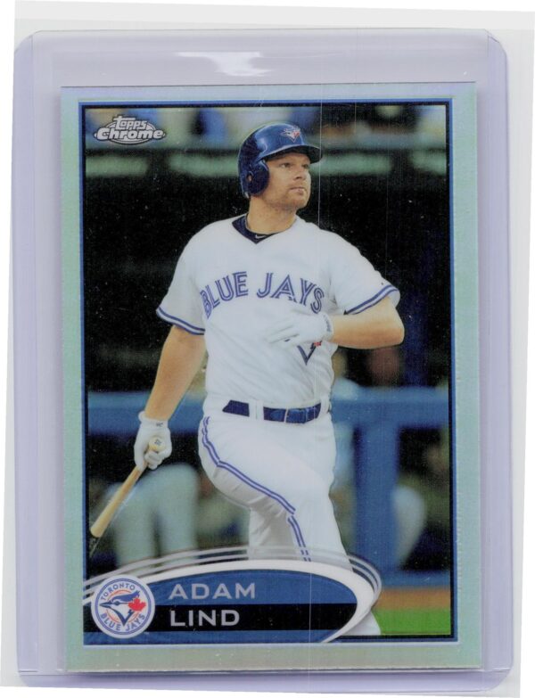 2012 Topps Chrome Adam Lind Refractors #105 Jays