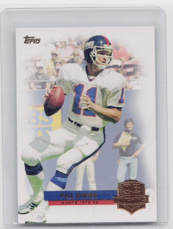 2012 Topps Phil Simms #QI-PS Giants QB Immortals