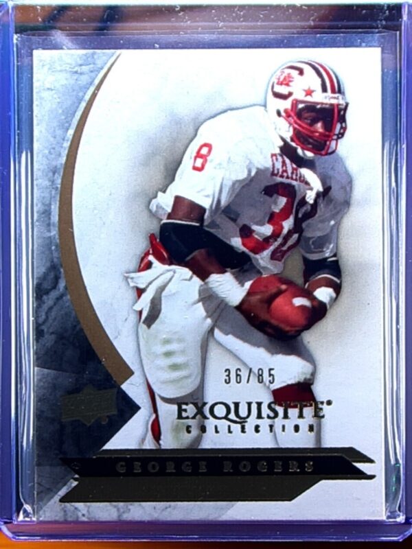 2012 Upper Deck Exquisite Collection George Rogers SN85 #37 Gamecocks